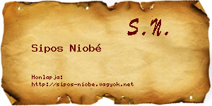Sipos Niobé névjegykártya